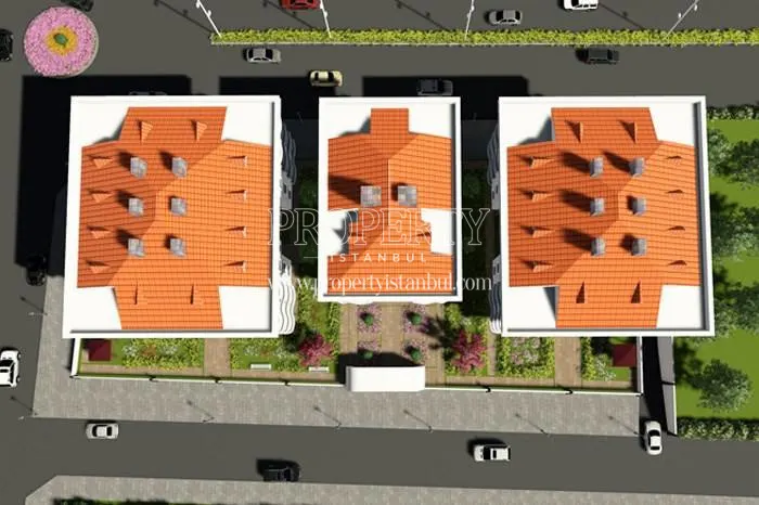 The panoramic view of Aydinli Konaklari Beykent compound