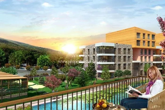 Mountain view from the Aydos Country apartments