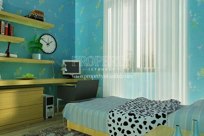 Colorful bedroom for kids in Aydos House