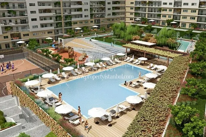 The outdoor swimming pool of Aydos Land