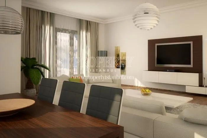 One of the living rooms in Aykutoglu Flats