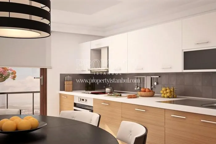 One of the kitchens in Aykutoglu Flats
