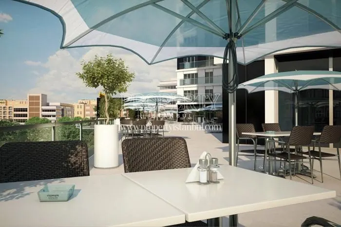 The cafe in Aykutoglu Flats