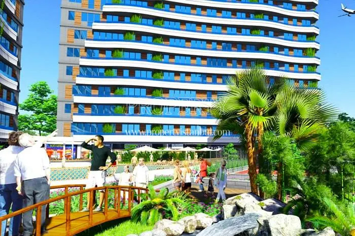 The inside of Ayport Residence compound