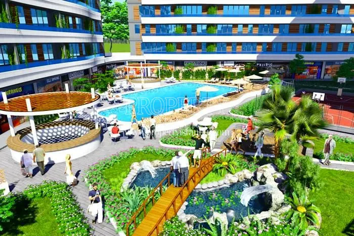 The landscape area of Ayport Residence complex