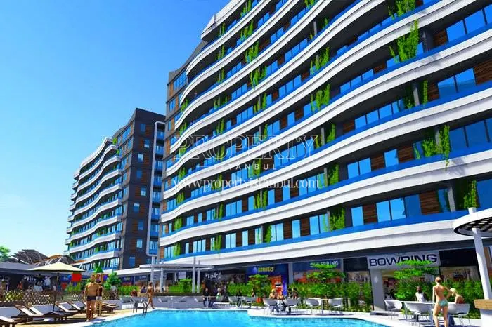 Ayport Residence residents swimming in the pool