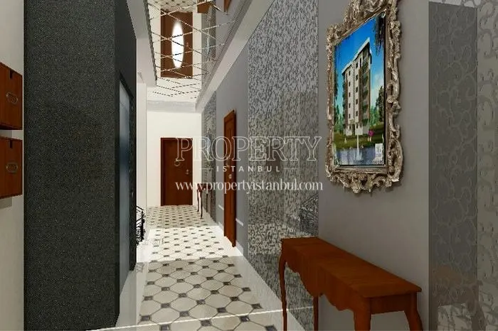 The interior corridor of Aysegul Park Evleri
