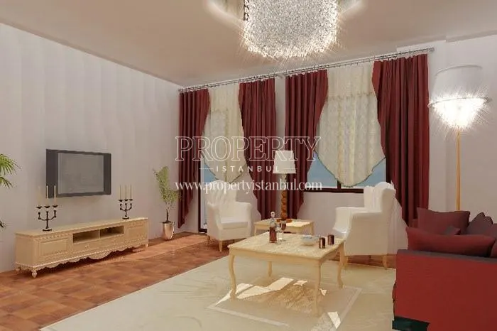 One of the living rooms in Aysegul Park Evleri