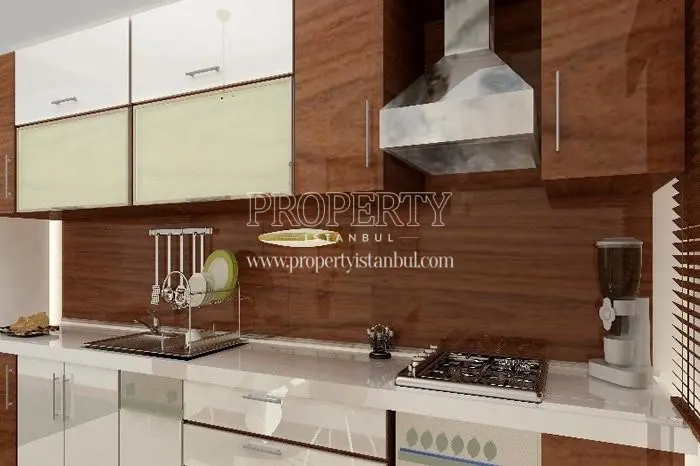 One of the kitchens in Aysegul Park Evleri