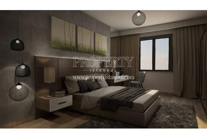 One of the master bedrooms in Aze Tower