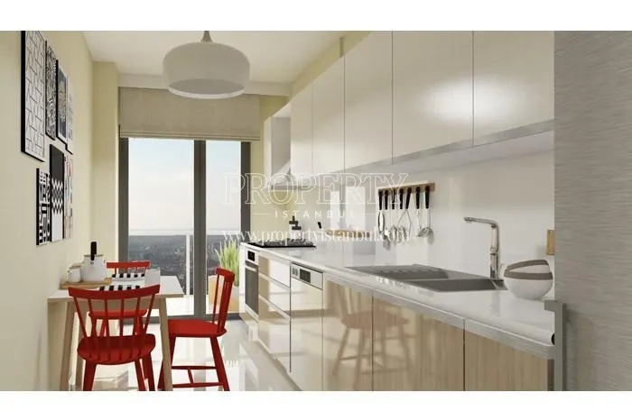 One of the kitchens in Aze Tower