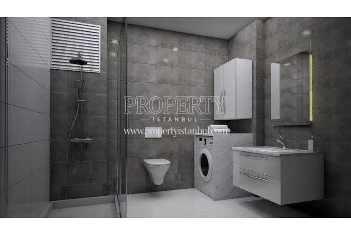 One of the bathrooms in Aze Tower