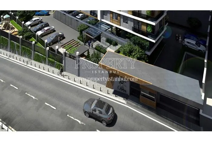 The panoramic view of Aze Tower compound entrance