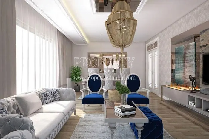 Spacious living room in Azur Marmara