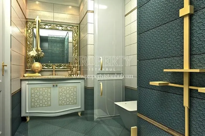 One of the luxury bathrooms in Babacan Palace