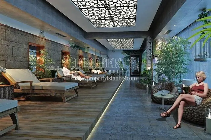 Babacan Palace residents resting in the spa