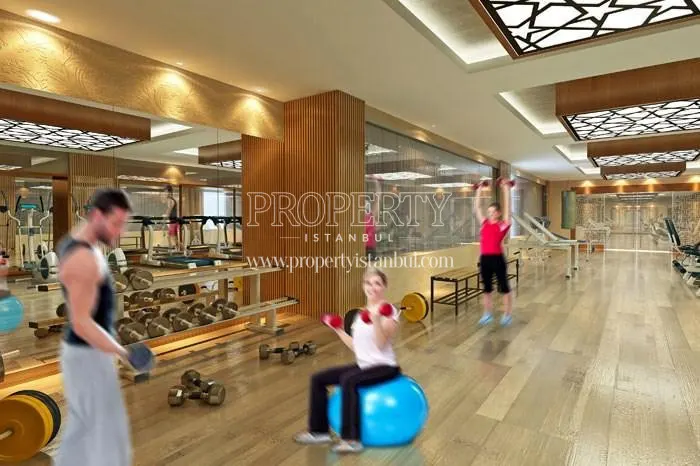 Babacan Palace residents doing sport in the gym