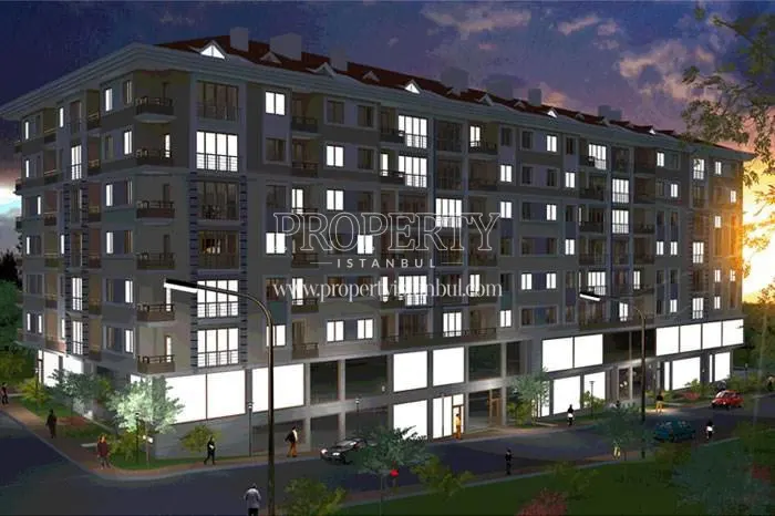 One of the buildings in Bahadir Konutlari