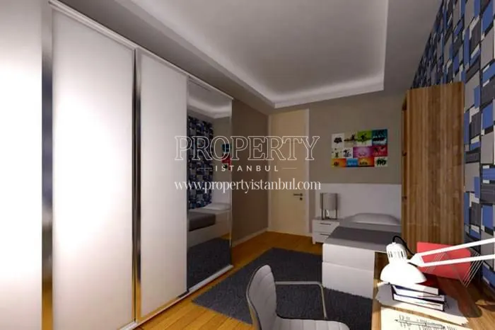One of the bedrooms in Bahce City's homes
