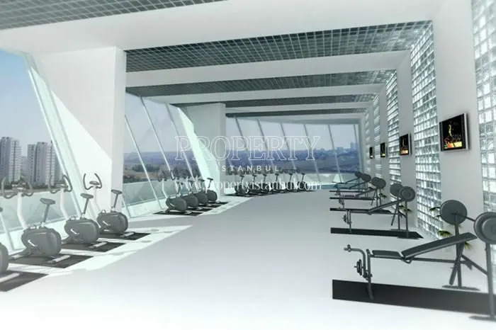 Gym in Bahce City's compound