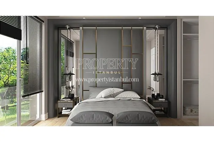 One of the master bedrooms in Bahcesehir Atmaca