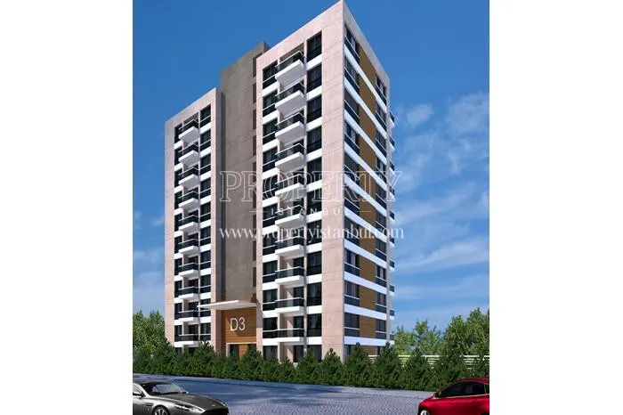 One of the blocks in Bahcesehir Konaklari