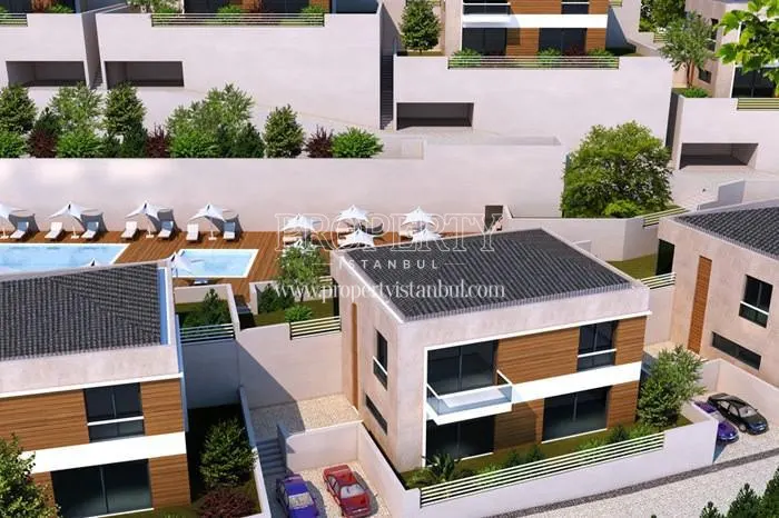 The villas in Bahcesehir Konaklari