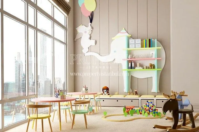 Playroom for kids in Bahcesehir Park