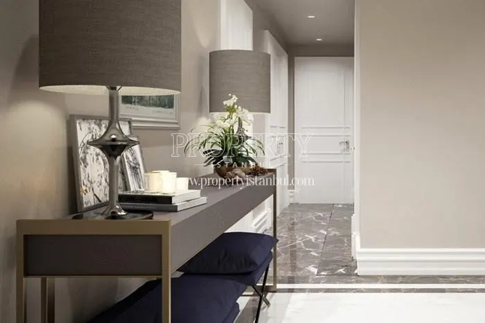 The hall of the apartment in Bahcesehir Park