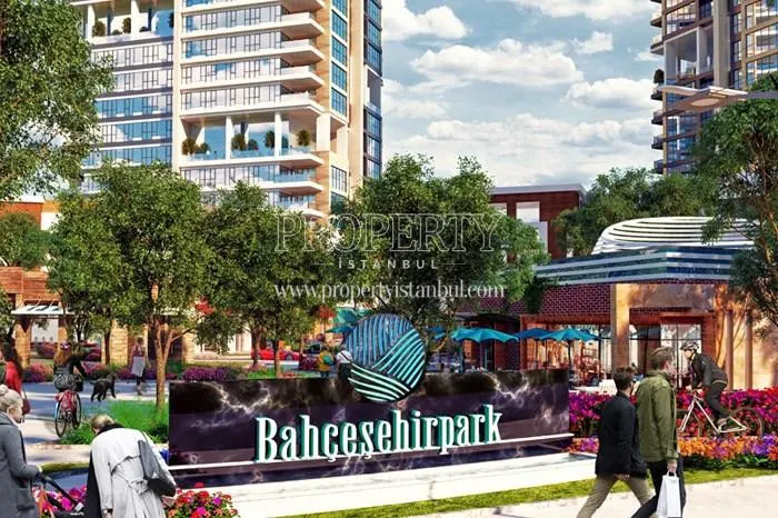 The landscape of Bahcesehir Park compound