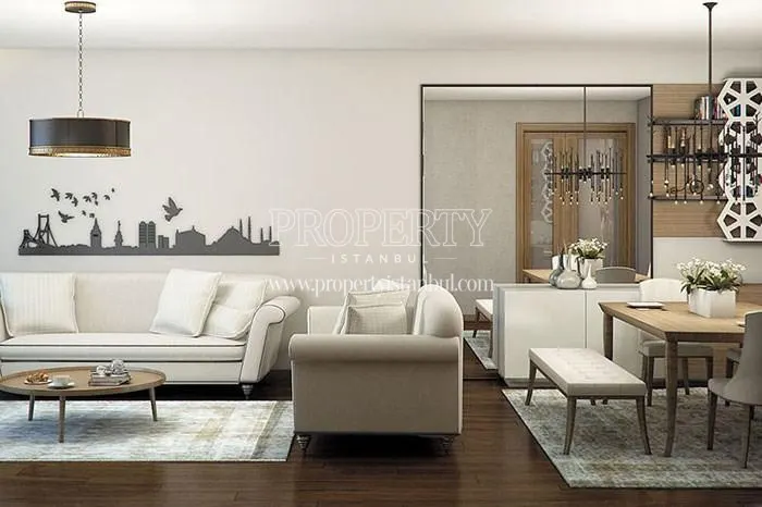 One of the living rooms in Bahcetepe Istanbul