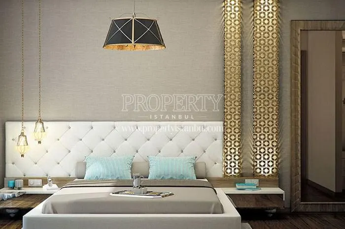 One of the master bedrooms in Bahcetepe Istanbul