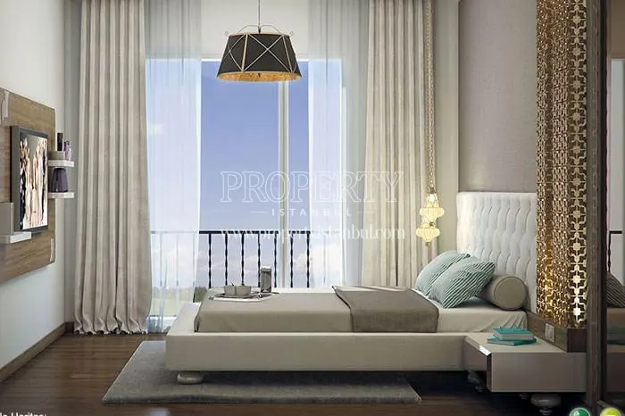 One of the master bedrooms in Bahcetepe Istanbul