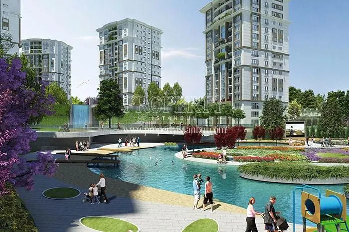 The landscape areas in Bahcetepe Istanbul
