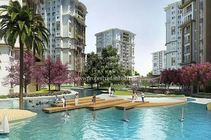The artificial lake in Bahcetepe Istanbul