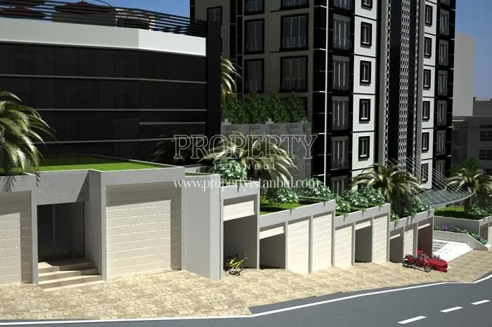 Private garages in Balkon Istanbul project