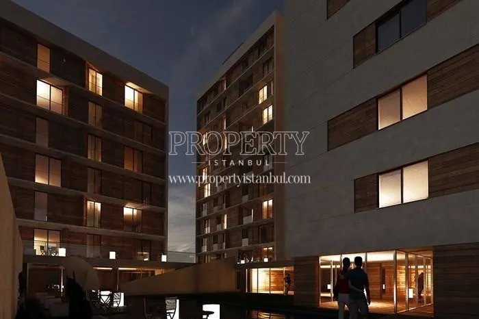 Baraka Konutlari buildings at night