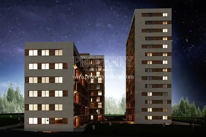 Baraka Konutlari blocks at night