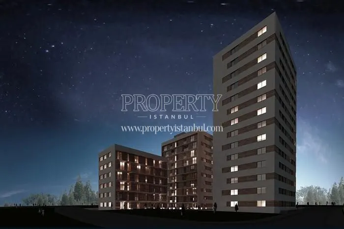 Baraka Konutlari project at night