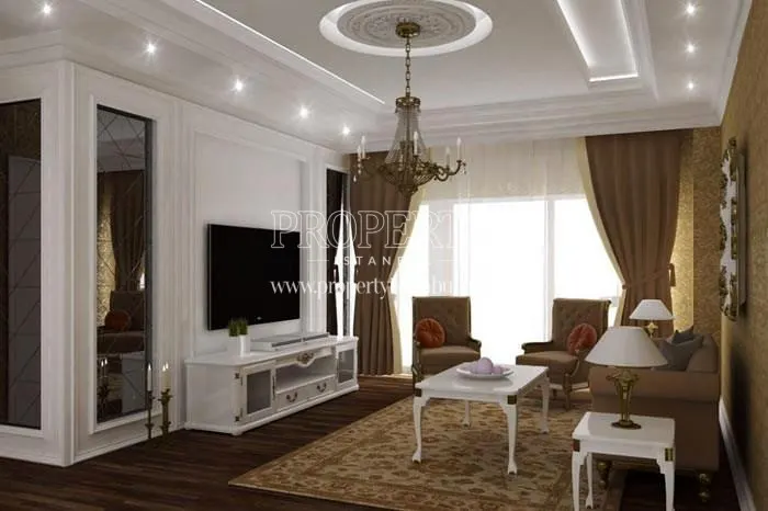 One of the living rooms in Basak Palace