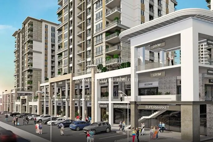 The shops in Basaksehir Merkez Carsi