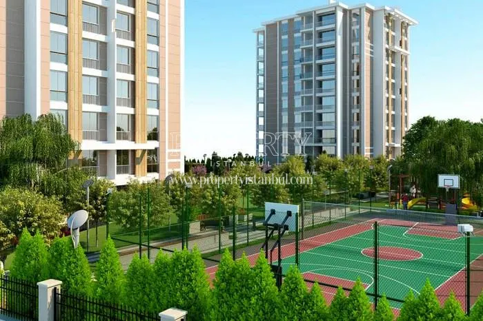 Basketball court in Basaktepe Evleri compound