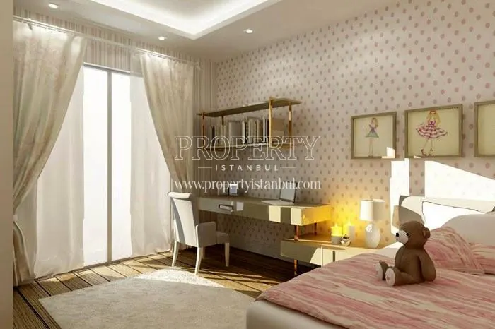 One of the bedrooms in Basaktepe Evleri