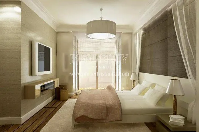 One of the bedrooms in Basaktepe Evleri