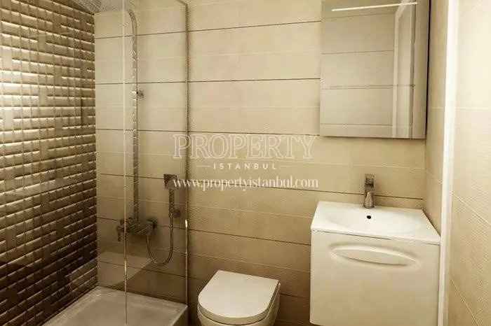 One of the bathrooms in Basaktepe Evleri