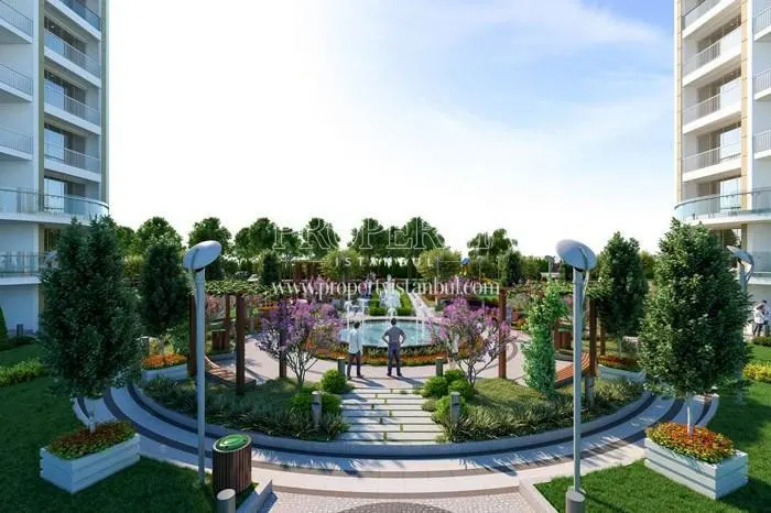 The pond in Basaktepe Evleri