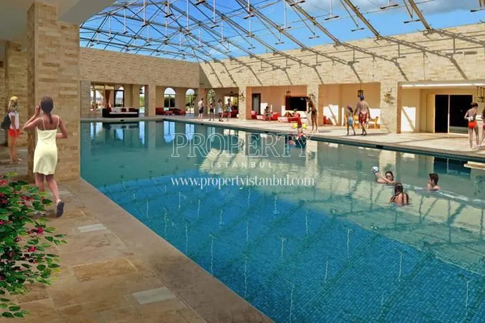 Batimahal residents enjoying the indoor swimming pool in Batimahal