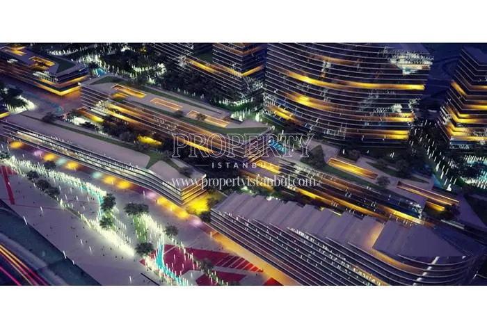 Batisehir compound view at night
