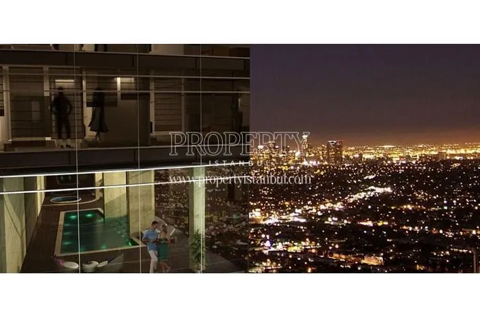 The city view from Batisehir Premium at night