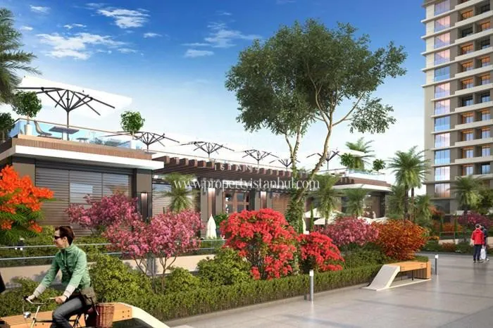 Walking track in Be Life Kartal compound
